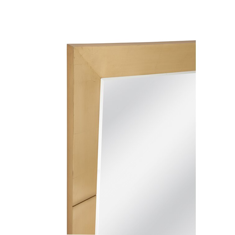 Etta Avenue™ Amaretto Wood Rectangle Floor Mirror & Reviews